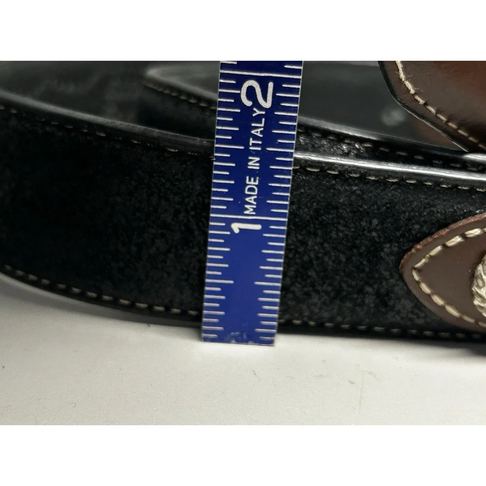 Nocona Belt Co. Western Leather Cowboy Belt Silver Buckle Men's Size 40